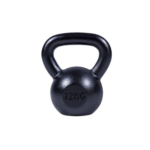 Öntöttvas Kettlebell 12kg fekete