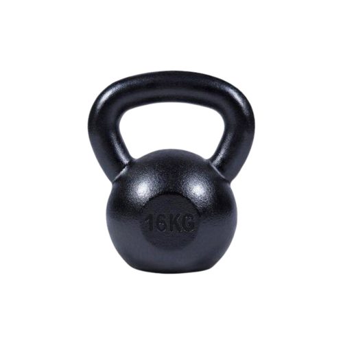 Öntöttvas Kettlebell 16kg fekete